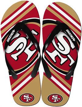 San Francisco 49Ers NFL Unisex Big Logo Flip Flops