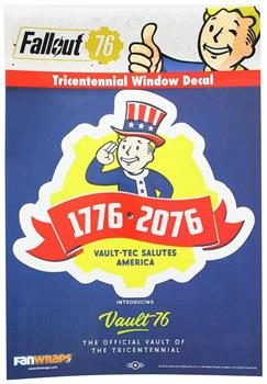 Fallout 76 Tricentennial Logo Window Decal
