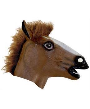 Brown Horse Head Mask Costume Accessory