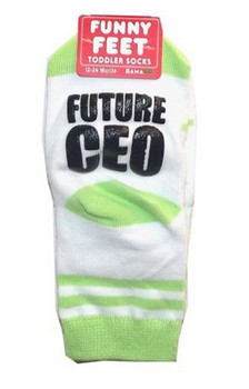 Funny Feet Toddler Socks: Future CEO