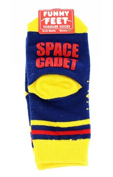 Funny Feet Toddler Socks: Space Cadet
