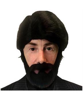 Sniper Adult Costume Beard & Wig Set