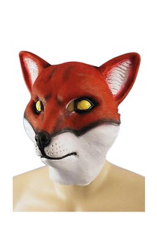 Red Fox Animal Full Face Adult Costume Mask