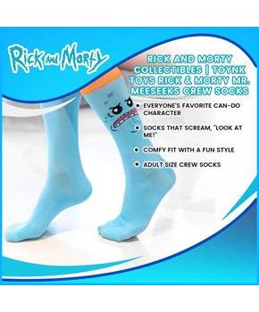 Rick and Morty collectibles | Toynk Toys Rick & Morty Mr. Meeseeks Crew Socks