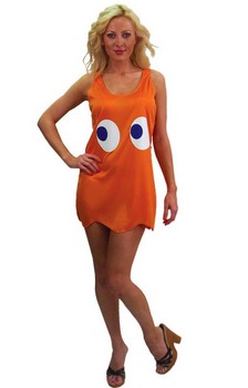 Pac-Man "Blinky" Red Deluxe Costume Tank Dress Adult/Teen Standard