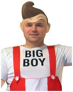 Big Boy Deluxe Adult Cartoon Latex Costume Wig