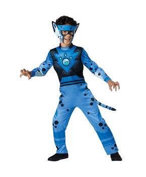 Wild Kratts Child Muscle Chest Costume Blue Martin Kratt Cheetah