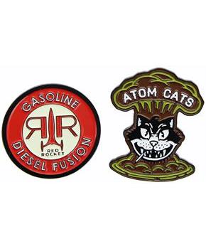 Fallout Atom Cats and Red Rocket Enamel Pin 2-Pack (SDCC'18 Exclusive)