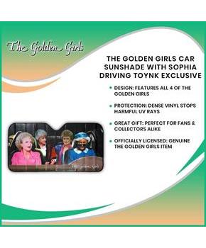 The Golden Girls Car Sunshade with Sophia Driving Toynk Exclusive