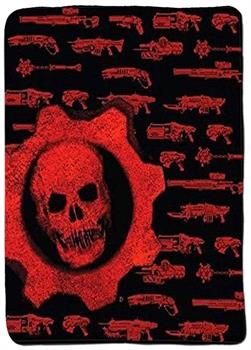 Gears of War Crimson Omen Guns Lightweight Fleece Throw Blanket | 50 x 60 Inches
