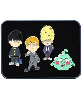 Mob Psycho 100 4-Piece Enamel Collector Pin Set