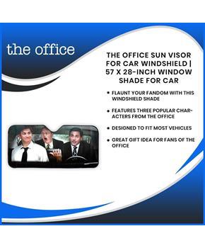 The Office Sun Visor for Car Windshield | 57 x 28-Inch Window Shade for Car
