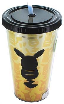 Pokemon Pikachu Silhouette Gold 16oz Carnival Cup
