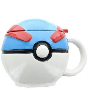 Pokemon Great Ball Molded Mug with Lid