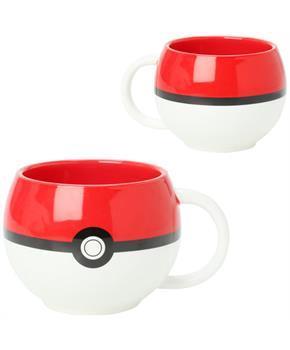 Pokemon Pokeball Molded Coffee Mug