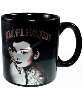 Audrey Hepburn Beautiful and Dangerous 20oz Ceramic Coffee Mug
