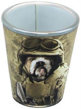 Combat Sam 2oz Shot Glass
