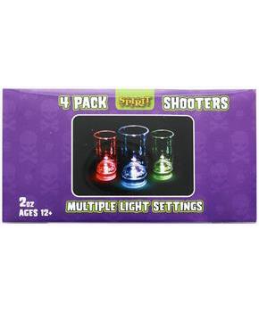 LED Shot Glass 4-Pack