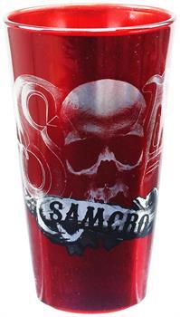 Sons of Anarchy SAMCRO Red Aluminum 16oz Pint Glass