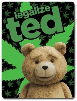 Ted 2 Legalize Ted Lightweight Fleece Throw Blanket | 45 x 60 Inches