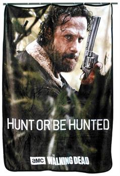 Walking Dead Rick Grimes Hunt Or Be Hunted Lightweight Blanket | 45 x 60 Inches