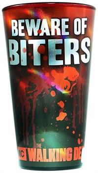 The Walking Dead Beware of Biters Pint Glass