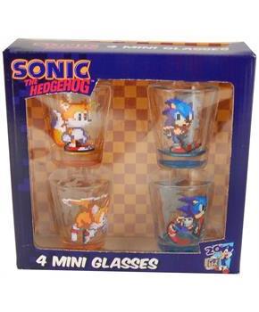 Sonic The Hedgehog Shot Glass Set of 4