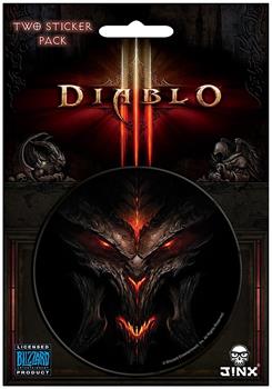 Diablo III 3" Round Sticker 2-Pack: Diablo, Lord of Terror