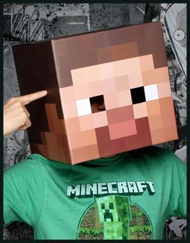 Minecraft 12" Steve Head Costume Mask
