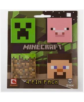 Minecraft 4 Pin Pack