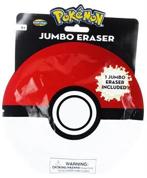 Pokemon Jumbo Eraser Random Blind Foil Pack