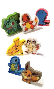 Pokemon Eraser 7-Pack