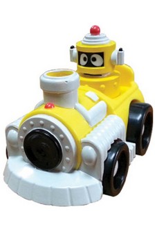 Yo Gabba Gabba 4" Figure: Plex in Yellow Car