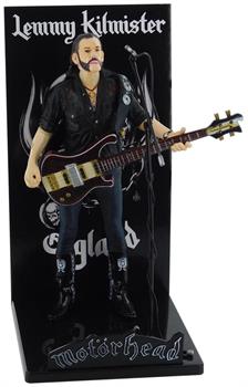 Motorhead Lemmy Kilmister Deluxe Figure Rickenbacker Guitar Dark Wood