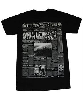 Harry Potter NY Ghost Adult Black T-Shirt - Loot Crate Exclusive