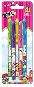 Shopkins Colored Gel Pens, 5 Pack