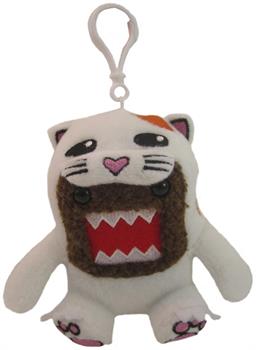 Domo 4" Plush Clip On: White Cat Domo