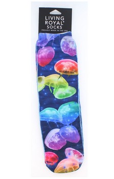 Jellyfish Photo Print Knee High Socks
