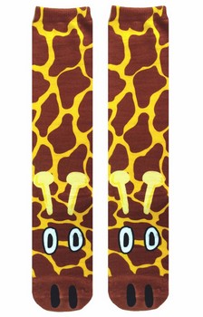 Giraffe Photo Print Knee High Socks