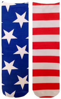 Unisex Stars and Stripes Ankle Socks