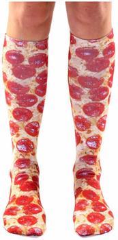 Pizza Photo Print Knee High Socks