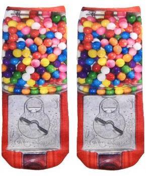 Gumball Photo Print Ankle Socks