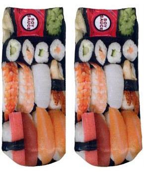 Sushi Photo Print Ankle Socks