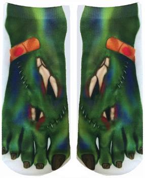 Monster Photo Print Ankle Socks