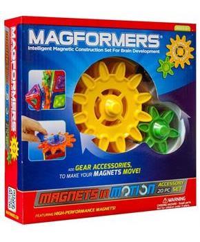 Magformers Magnets in Motion 20-Piece Gear Set