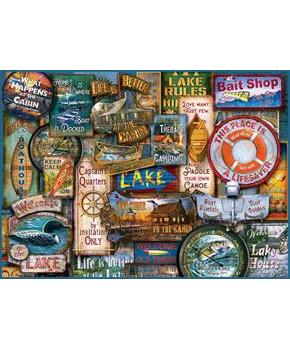 Off to the Lakehouse 1000 Piece Jigsaw Puzzle