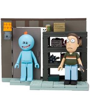 Rick and Morty Smith Garage Rack 109-Piece Construction Set w/ Meeseeks & Jerry
