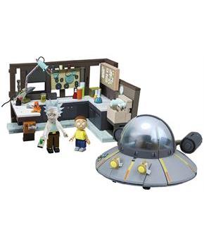 Rick and Morty Spaceship & Garage 294-Piece Construction Set w/ Rick & Morty