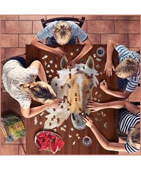 I AM Horse 550 Piece Animal Head-Shaped Jigsaw Puzzle
