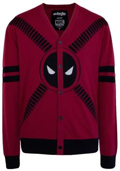 Deadpool 5 Button Adult Cardigan Sweater